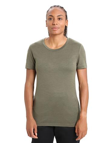 Loden Icebreaker Merino Tech Lite II Short Sleeve Women's T Shirts | AU 1578BEXC